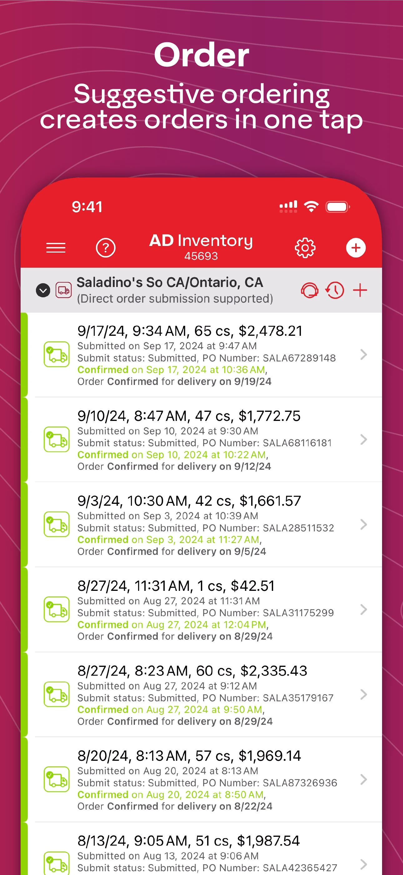 AD Inventory screenshot